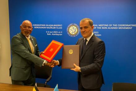 Uganda and Azerbaijan Foreign Ministers Forge Strategic Collaboration with MOU Signing